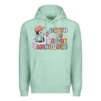 Seafoam death by book hangover Premium Hoodie - MaliasSmallBusiness