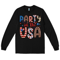 Black party in the usa Long Sleeve Tee - Zillion Design Studio