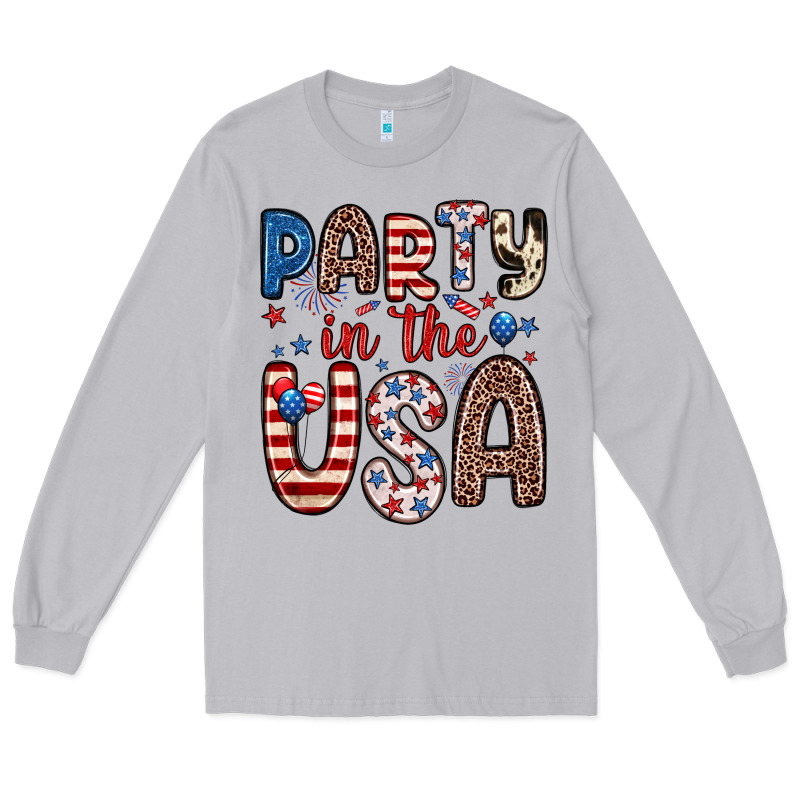 Party In The Usa Long Sleeve Tee by Zillion Design Studio | Teevron