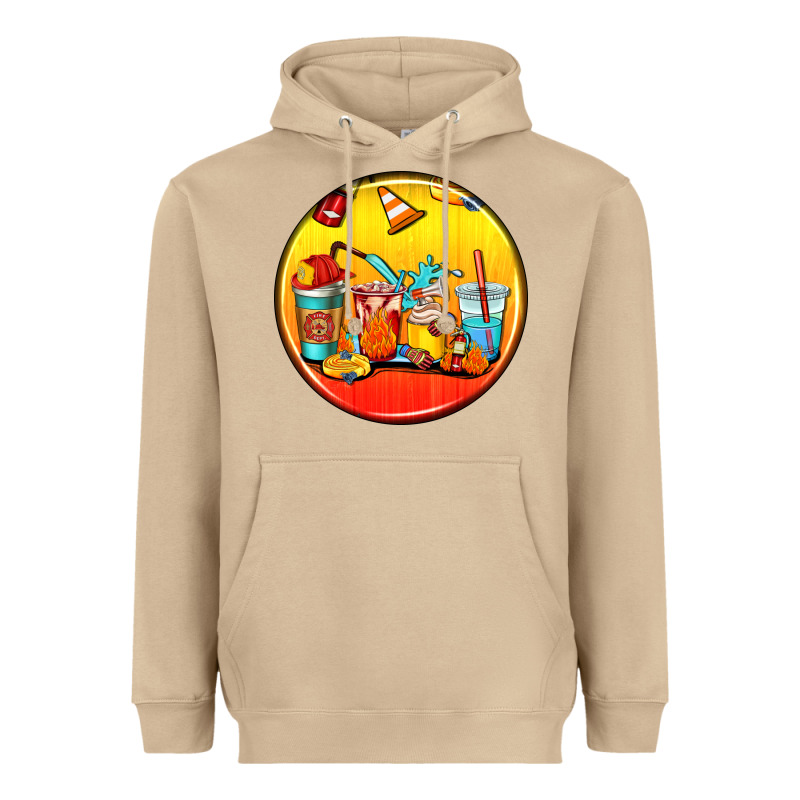 Firefighter Coasters Heavyweight Hoodie by AdoDesignShop | Teevron