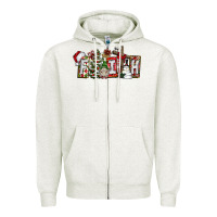 Oatmeal Heather Faith Zipper Hoodie - CowhideDigitalArt