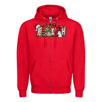 Red Faith Zipper Hoodie - CowhideDigitalArt