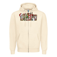 Sandshell Faith Zipper Hoodie - CowhideDigitalArt