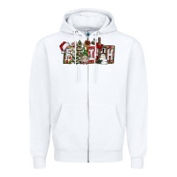 White Faith Zipper Hoodie - CowhideDigitalArt