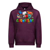 Mauve Wine school counselor Urban Hoodie - NancyCooperArtShop
