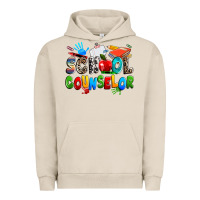 Pigment French Oak school counselor Urban Hoodie - NancyCooperArtShop