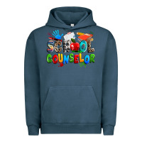 Pigment Midnight Navy school counselor Urban Hoodie - NancyCooperArtShop