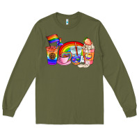 Army Green pride coffee cups Long Sleeve Tee - AdoDesignShop