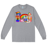 Heather Grey pride coffee cups Long Sleeve Tee - AdoDesignShop