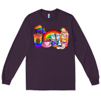 Plum pride coffee cups Long Sleeve Tee - AdoDesignShop