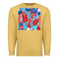 Antique Gold 4th of july popsicle seamless pattern Premium Sweatshirt - BundleAndBundleShop