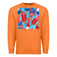 Carrot 4th of july popsicle seamless pattern Premium Sweatshirt - BundleAndBundleShop