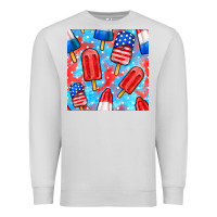 Dove Grey 4th of july popsicle seamless pattern Premium Sweatshirt - BundleAndBundleShop