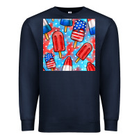 4th Of July Popsicle Seamless Pattern Premium Sweatshirt | Teevron