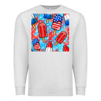 Oatmeal Heather 4th of july popsicle seamless pattern Premium Sweatshirt - BundleAndBundleShop