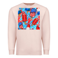 Pale Pink 4th of july popsicle seamless pattern Premium Sweatshirt - BundleAndBundleShop
