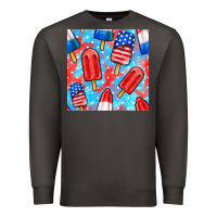 Smoke 4th of july popsicle seamless pattern Premium Sweatshirt - BundleAndBundleShop
