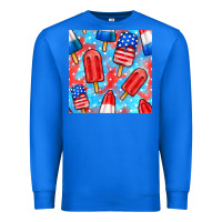 True Royal 4th of july popsicle seamless pattern Premium Sweatshirt - BundleAndBundleShop
