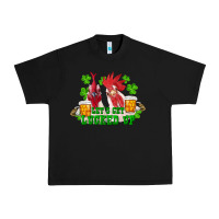 Black st. patricks day roosters lets get lucked up Urban Heavy Tee - RanaPortraitStore