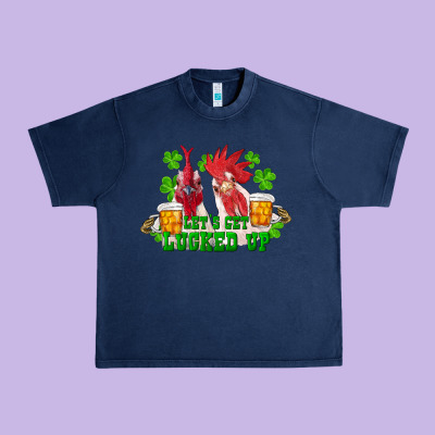 St. Patricks Day Roosters Lets Get Lucked Up Urban Heavy Tee Designed By Ranaportraitstore