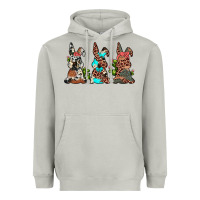Moon Dust leopard cowhide turquoise cactus bunny's Heavyweight Hoodie - JahusDesignShop