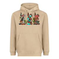 Mushroom leopard cowhide turquoise cactus bunny's Heavyweight Hoodie - JahusDesignShop