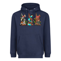Navy leopard cowhide turquoise cactus bunny's Heavyweight Hoodie - JahusDesignShop
