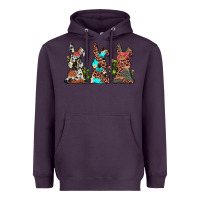 Plum leopard cowhide turquoise cactus bunny's Heavyweight Hoodie - JahusDesignShop