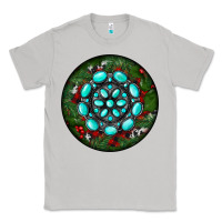 Moon Dust Christmas Round Turquoise Gemstone Classic Tee - RanaPortraitStore