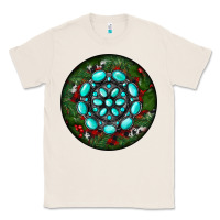 Natural Christmas Round Turquoise Gemstone Classic Tee - RanaPortraitStore