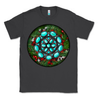 Smoke Christmas Round Turquoise Gemstone Classic Tee - RanaPortraitStore