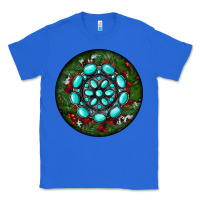 True Royal Christmas Round Turquoise Gemstone Classic Tee - RanaPortraitStore