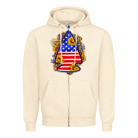 Sandshell American flag arrowhead Zipper Hoodie - Neo Western