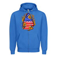 True Royal American flag arrowhead Zipper Hoodie - Neo Western
