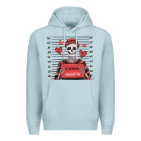 Blue Mist i steal hearts skeleton valentine's day Premium Hoodie - MaliasSmallBusiness
