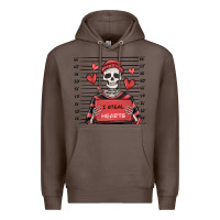 Coffee i steal hearts skeleton valentine's day Premium Hoodie - MaliasSmallBusiness