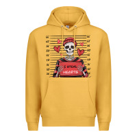 Mustard i steal hearts skeleton valentine's day Premium Hoodie - MaliasSmallBusiness