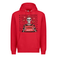 Red i steal hearts skeleton valentine's day Premium Hoodie - MaliasSmallBusiness
