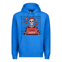 True Royal i steal hearts skeleton valentine's day Premium Hoodie - MaliasSmallBusiness