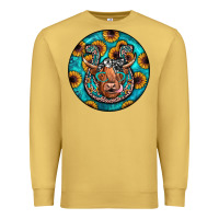 Antique Gold horseshoe circle Premium Sweatshirt - JahusDesignShop