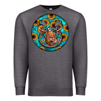 Charcoal Heather horseshoe circle Premium Sweatshirt - JahusDesignShop