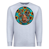Heather Grey horseshoe circle Premium Sweatshirt - JahusDesignShop