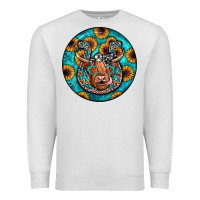 Oatmeal Heather horseshoe circle Premium Sweatshirt - JahusDesignShop