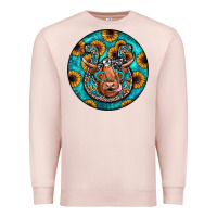 Pale Pink horseshoe circle Premium Sweatshirt - JahusDesignShop