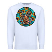 White horseshoe circle Premium Sweatshirt - JahusDesignShop
