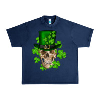 Navy st. patricks day skull Urban Heavy Tee - RanaPortraitStore