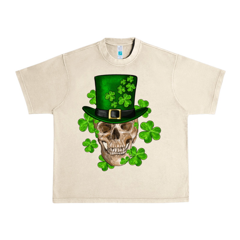 St. Patricks Day Skull Urban Heavy Tee by RanaPortraitStore | Teevron