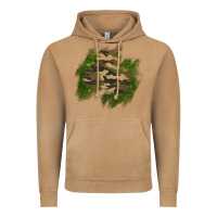 Camouflage Glitter Patch Vintage Hoodie | Teevron