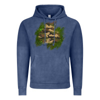 Vintage Denim camouflage glitter patch Vintage Hoodie - AdoDesignShop