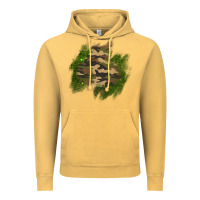 Vintage Mustard camouflage glitter patch Vintage Hoodie - AdoDesignShop